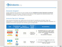 Tablet Screenshot of girokonto.org